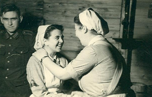 5-Two-German-Red-Cross-DRK-Nurses-Greet-Each-Other